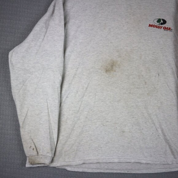Mossy Oak Y2K Deer Hunting Cotton Longsleeve Distressed XXL - Picture 3 of 8